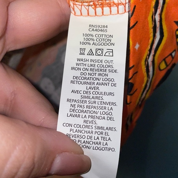 The Place Adult Unisex Glow in the Dark Halloween Fairisle Long Sleeve Tee XXXL - Picture 4 of 7